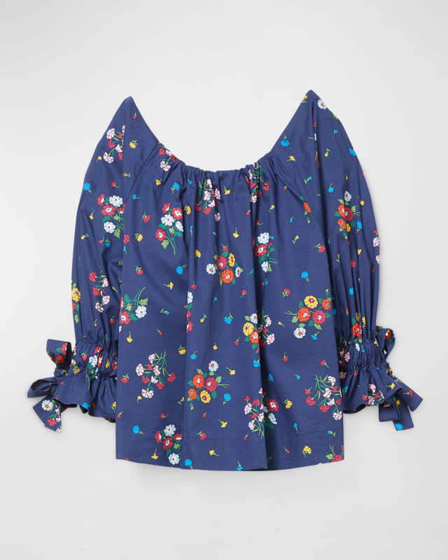 cluster floral adjustable tie top